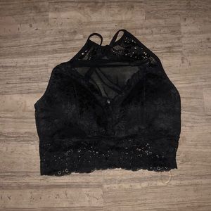 Black lace bralette